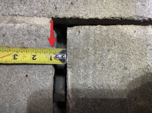 Wide Step Crack Foundation - Best Murfreesboro Home Inspector